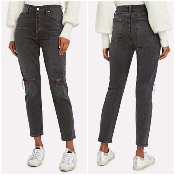 AGOLDE Nico High-Rise Skinny Jeans in Black/Grey
23 - Picture 1 of 9